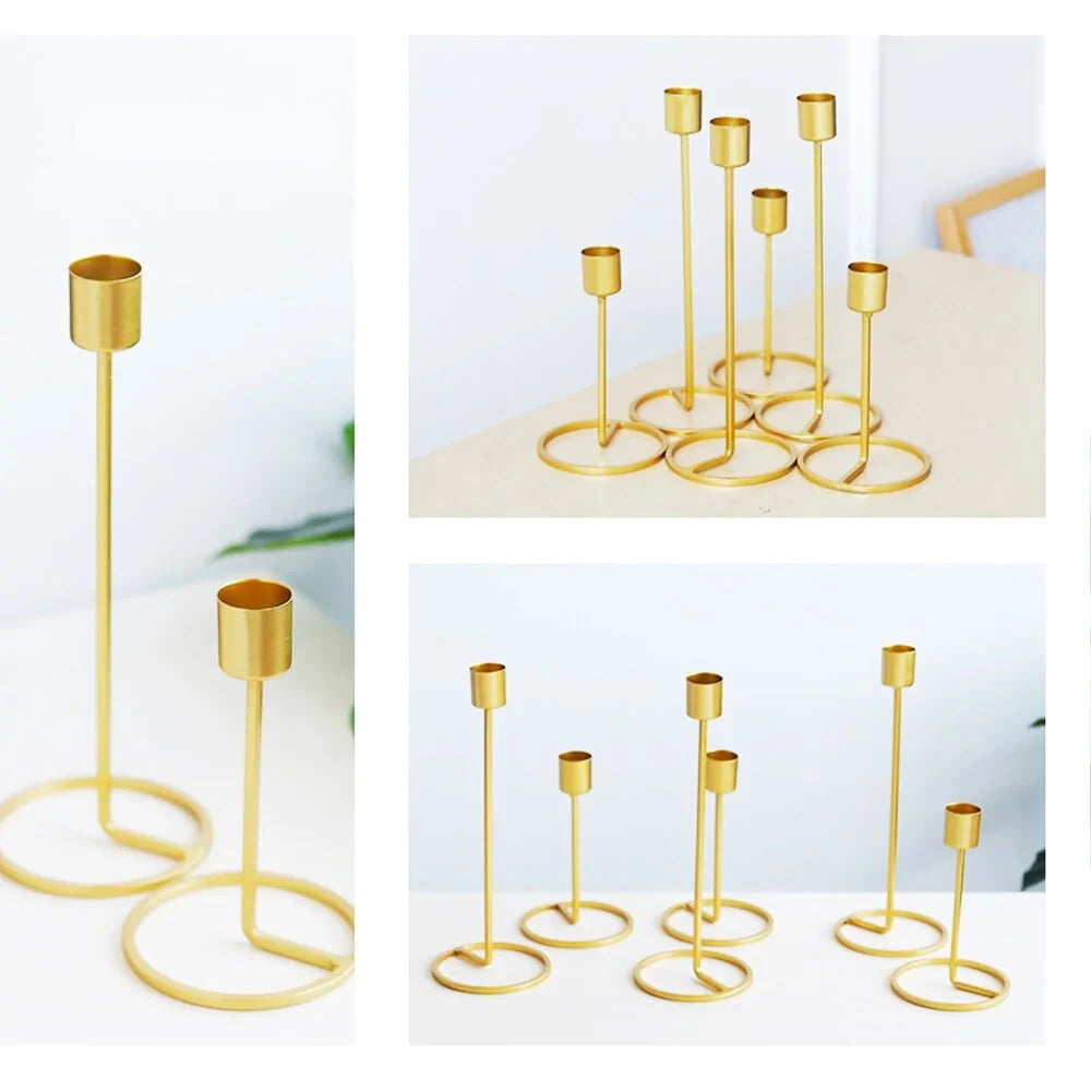 Gold Candle Holders Decor