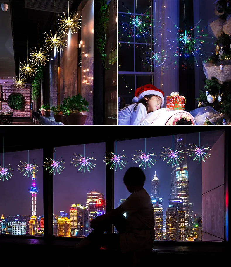 Hanging Starburst String Lights