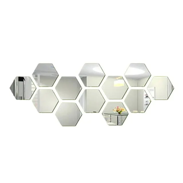 3D Modern Mirror Wall Appliques