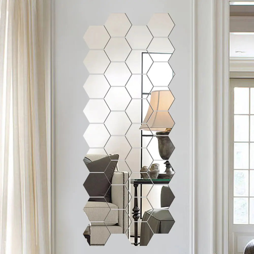 3D Modern Mirror Wall Appliques
