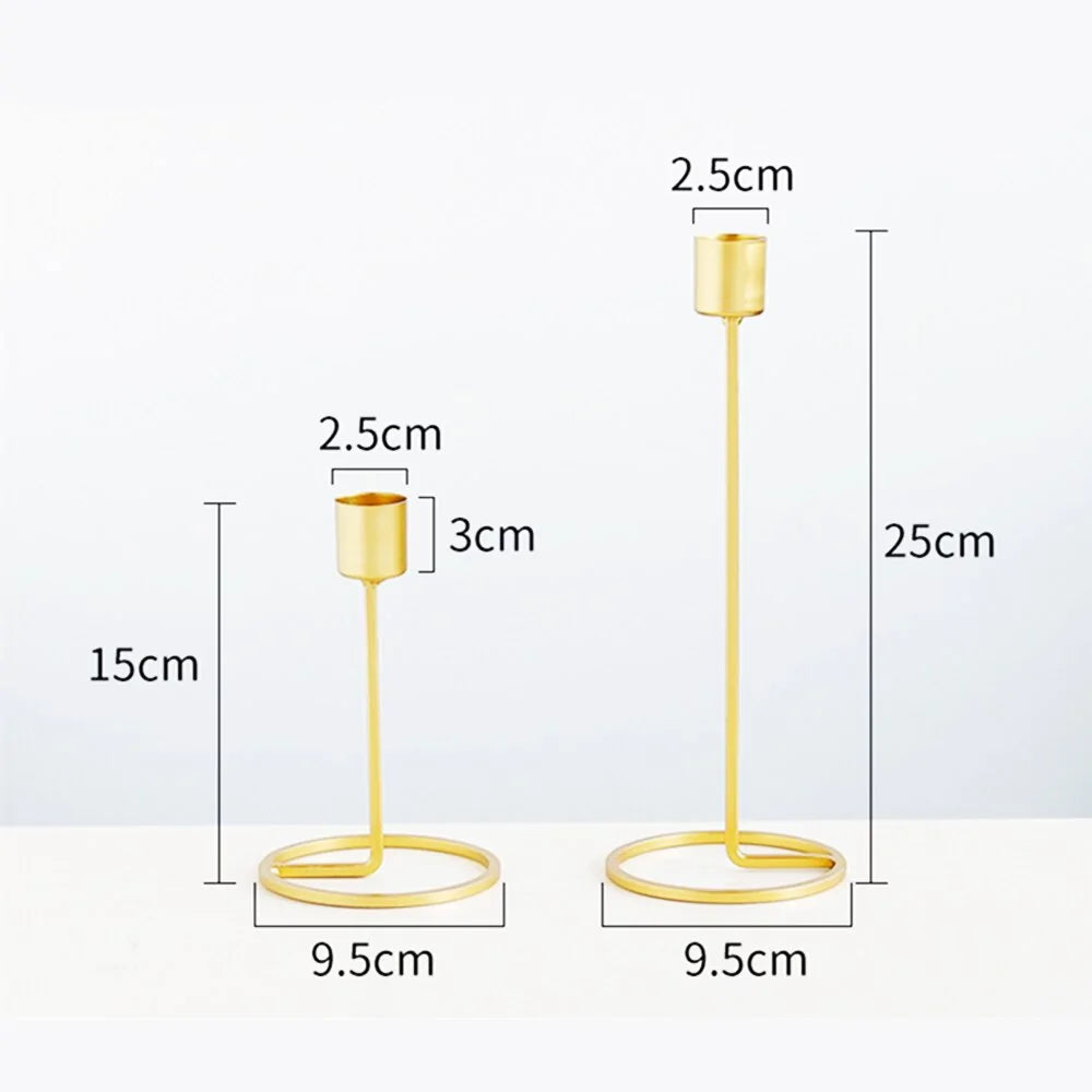Gold Candle Holders Decor