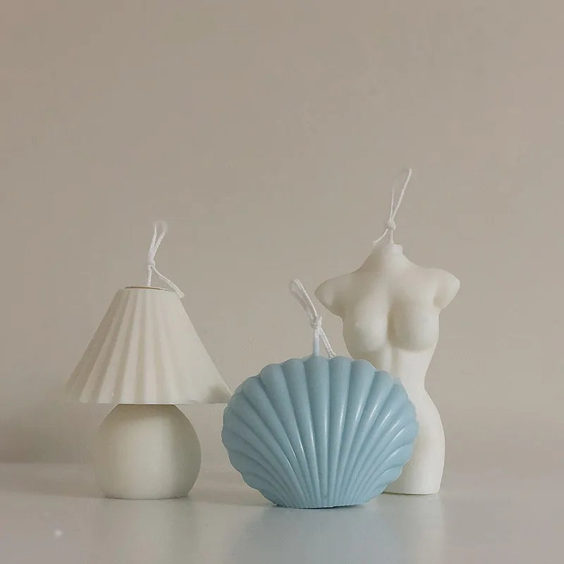 Shell Candle Home Décor