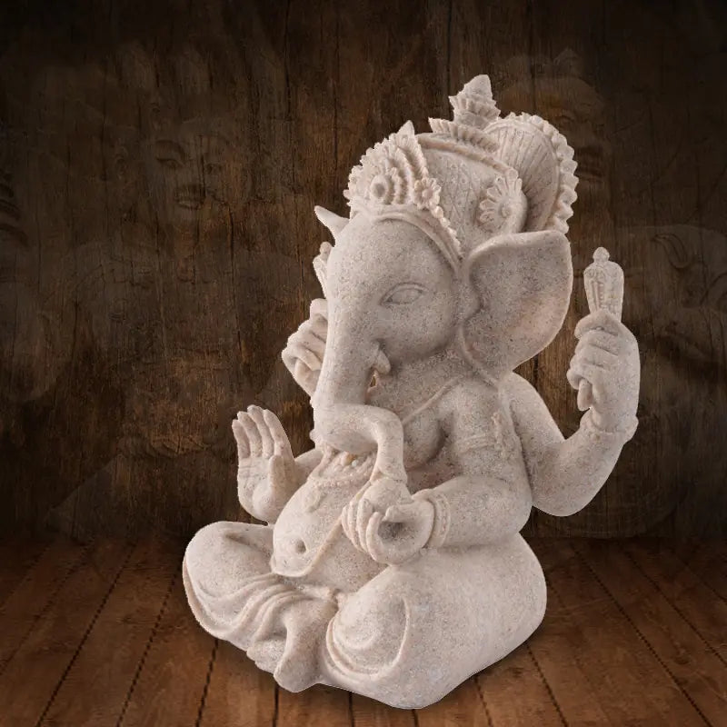 Hand Made Serene Ganesha Statue