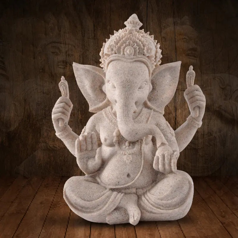 Hand Made Serene Ganesha Statue