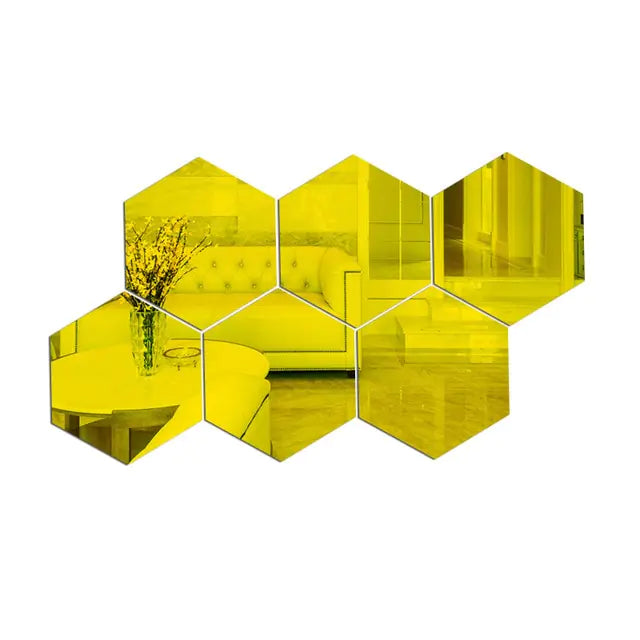 3D Modern Mirror Wall Appliques