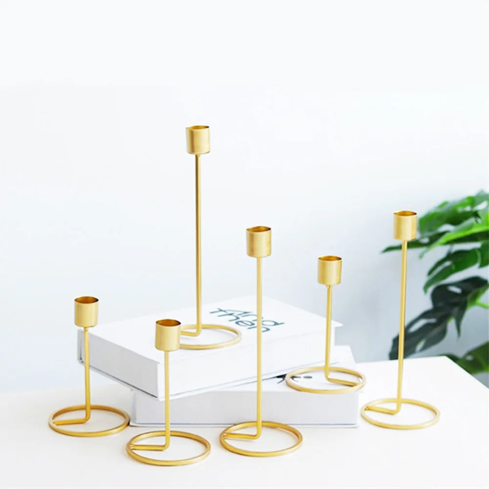 Gold Candle Holders Decor