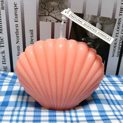 Shell Candle Home Décor
