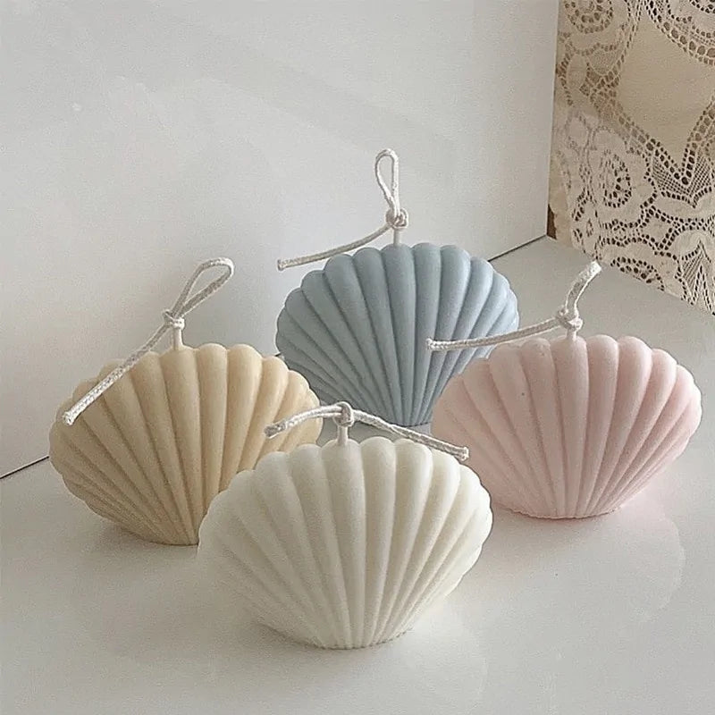 Shell Candle Home Décor