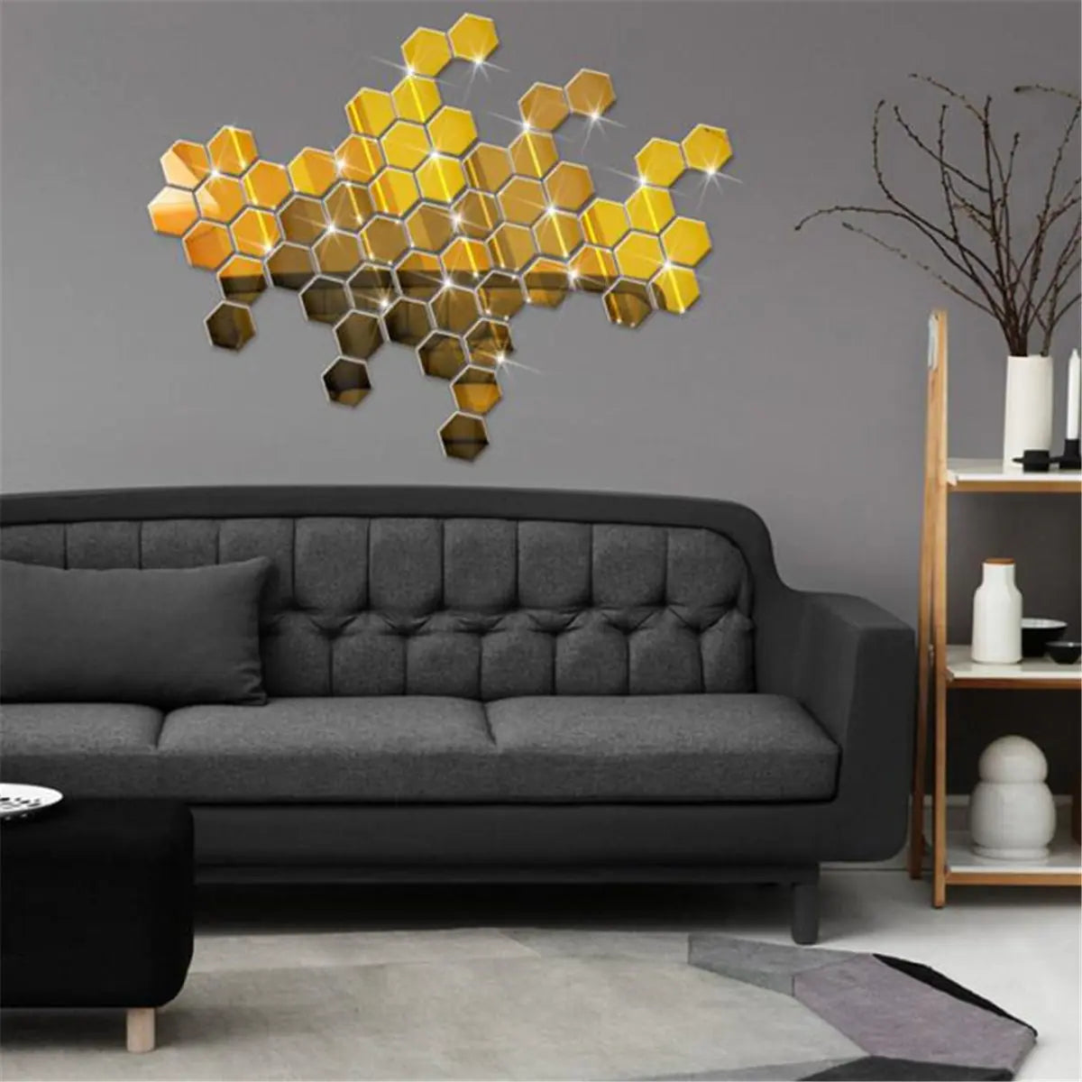 3D Modern Mirror Wall Appliques